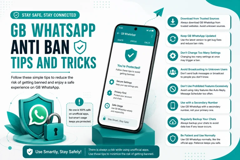 GB WhatsApp Anti Ban Tips