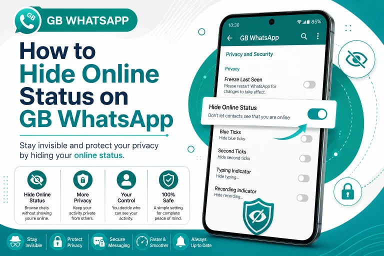 Hide Online Status on GB WhatsApp