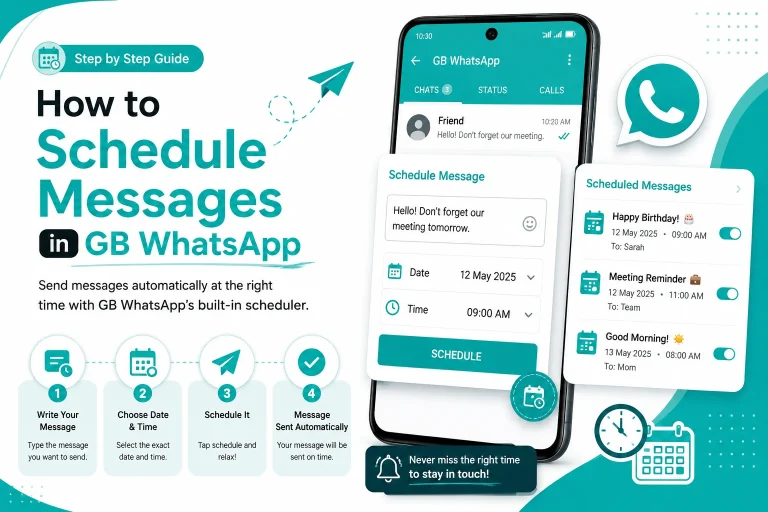 Messages Schedule in GB WhatsApp