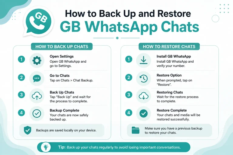 gbwhatsapp how to backup restore